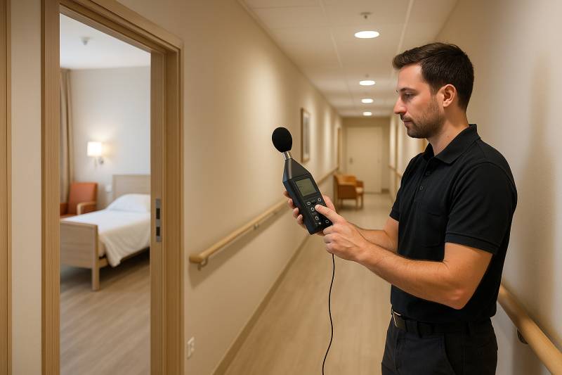 Test acoustique d'un Ehpad à Lyon Test acoustique d'un Ehpad à Lyon